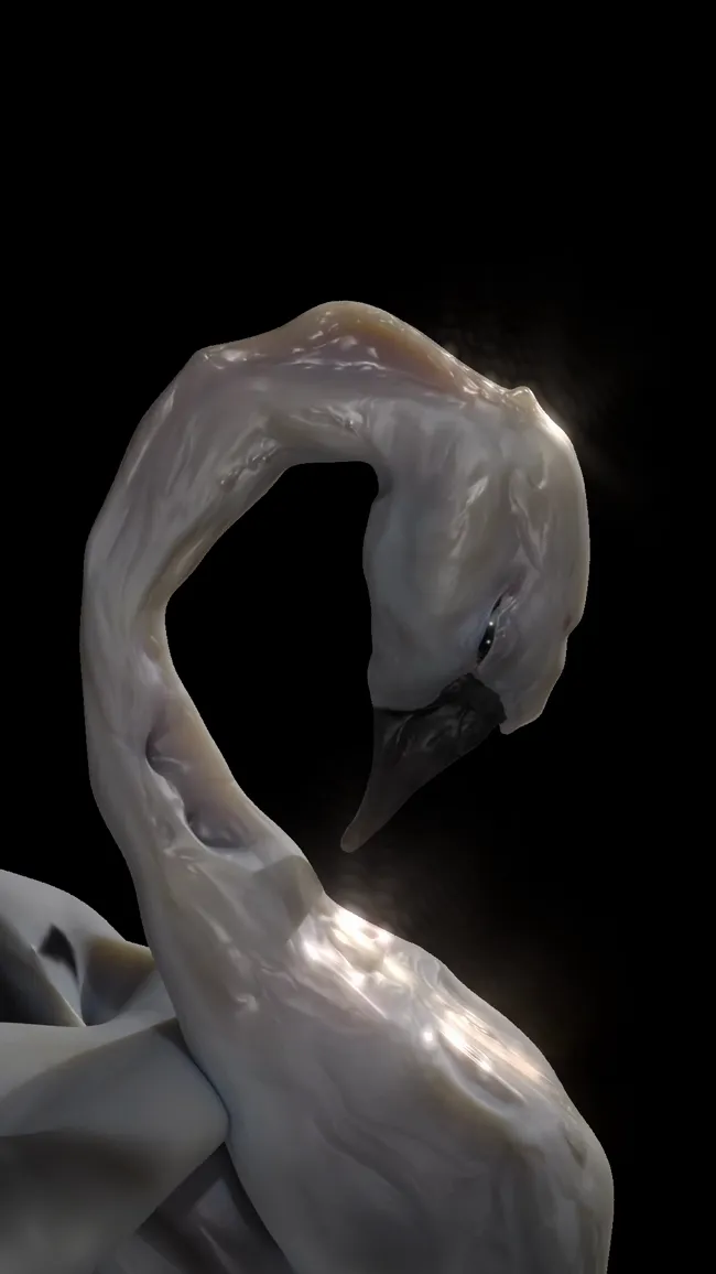 Cisne 3d alejandro vázquez
